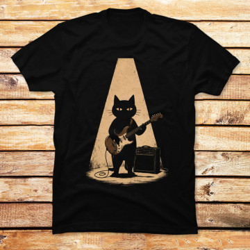 Midnight Guitar Cat