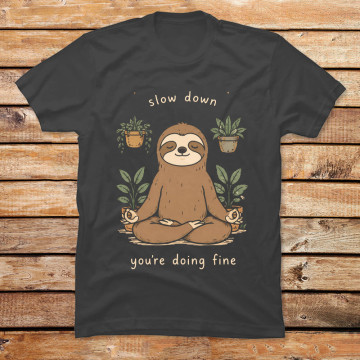 Slow Down Zen Sloth