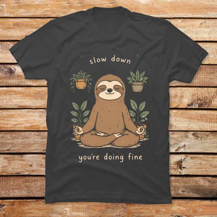 Slow Down Zen Sloth