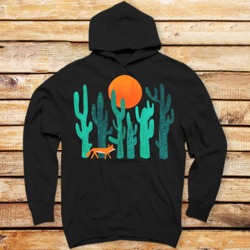 Fox in Cactus Forest