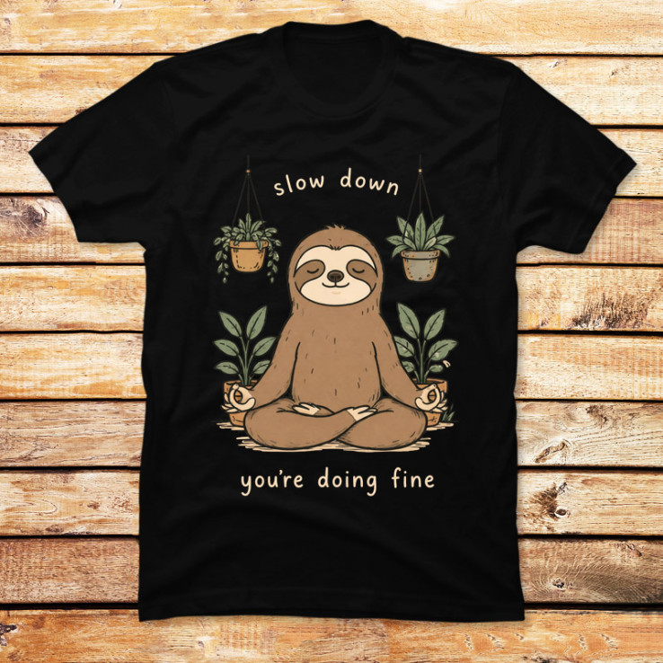 Slow Down Zen Sloth