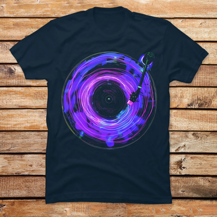 Spinning Vinyl Record on Turntable II