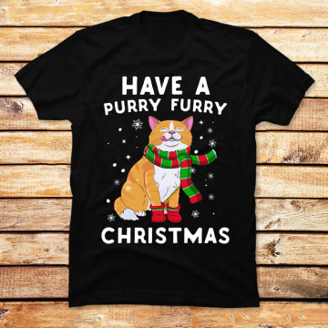 Have A Purry Furry Christmas Cat