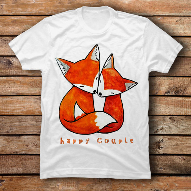 Happy Fox Couple