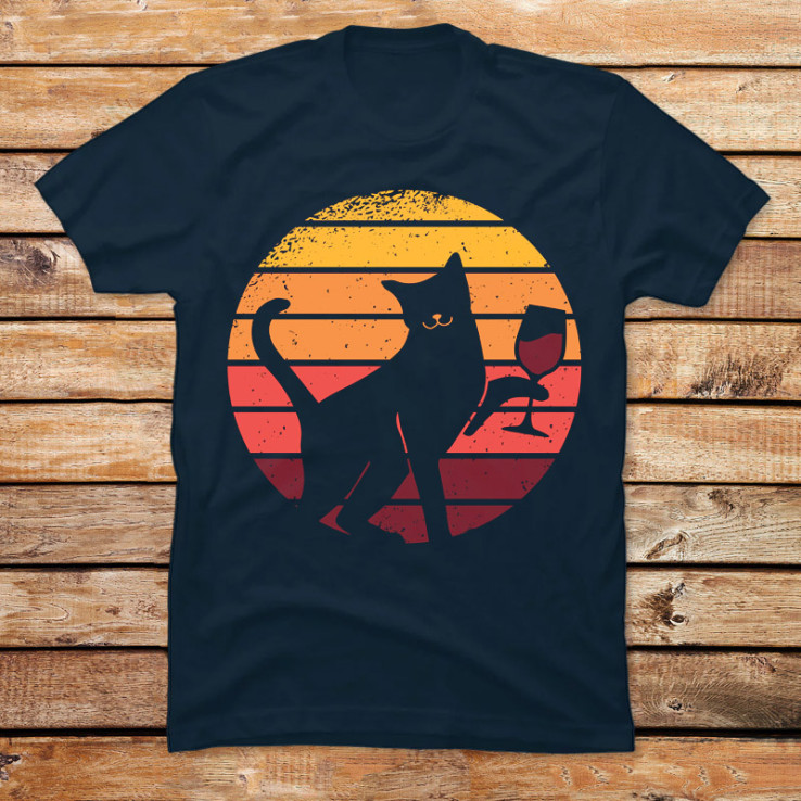 Cat With A Glass Of Wine