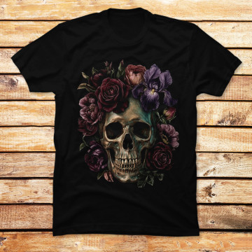 Botanical Patina Skull