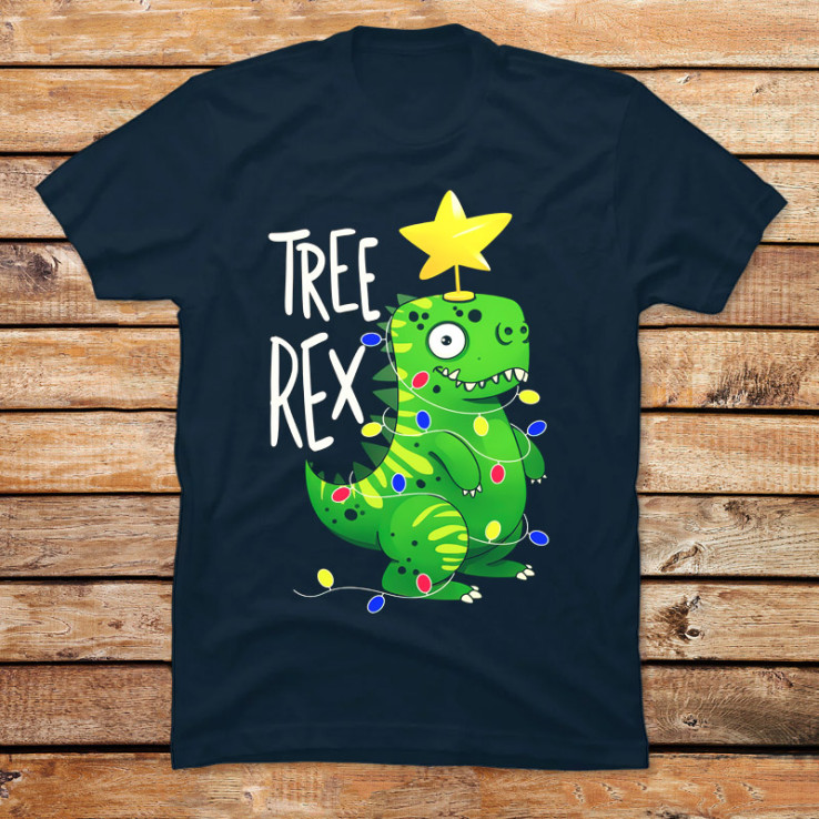 Christmas Tree Rex T-Rex