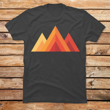 Mountain Sunset Geometric
