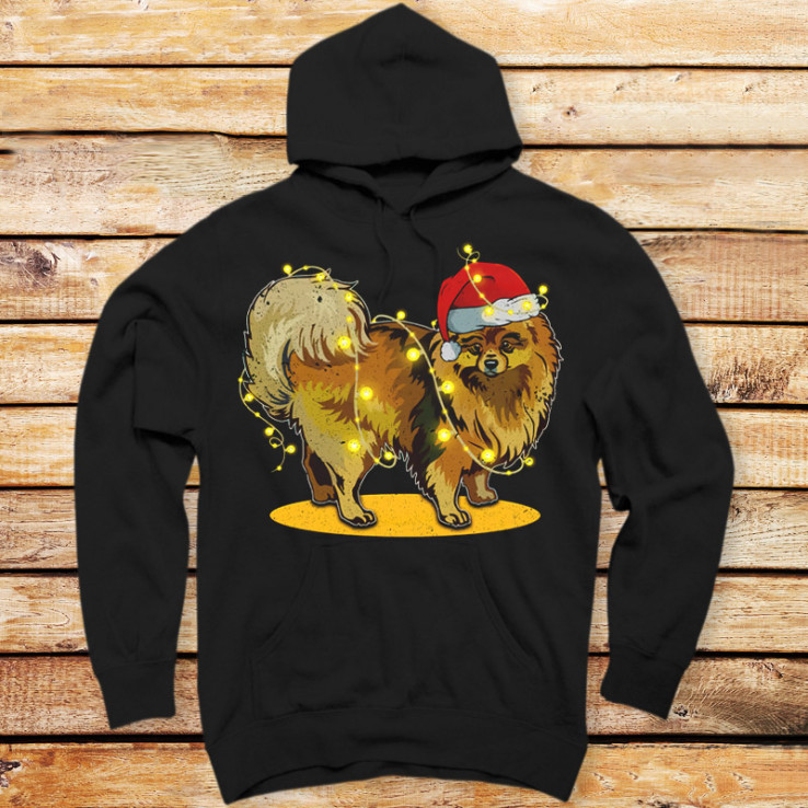 Christmas Lights Pomeranian