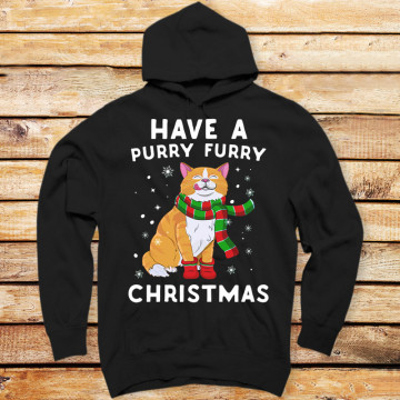 Have A Purry Furry Christmas Cat