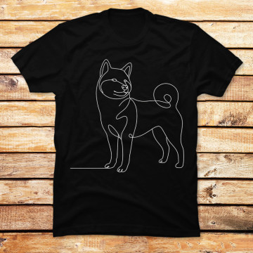 Continuous Line Shiba