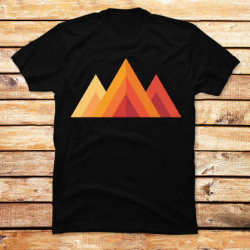 Mountain Sunset Geometric