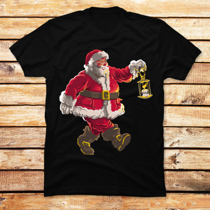 Santa Walking