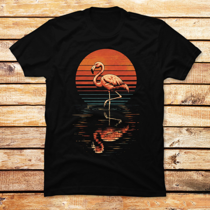 Flamingo Sunset Mirage