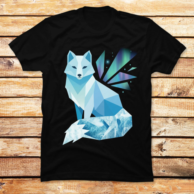 Prismatic Aurora Fox