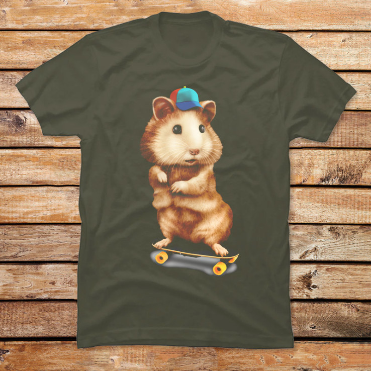 HAMSTER SKATEBOARDING