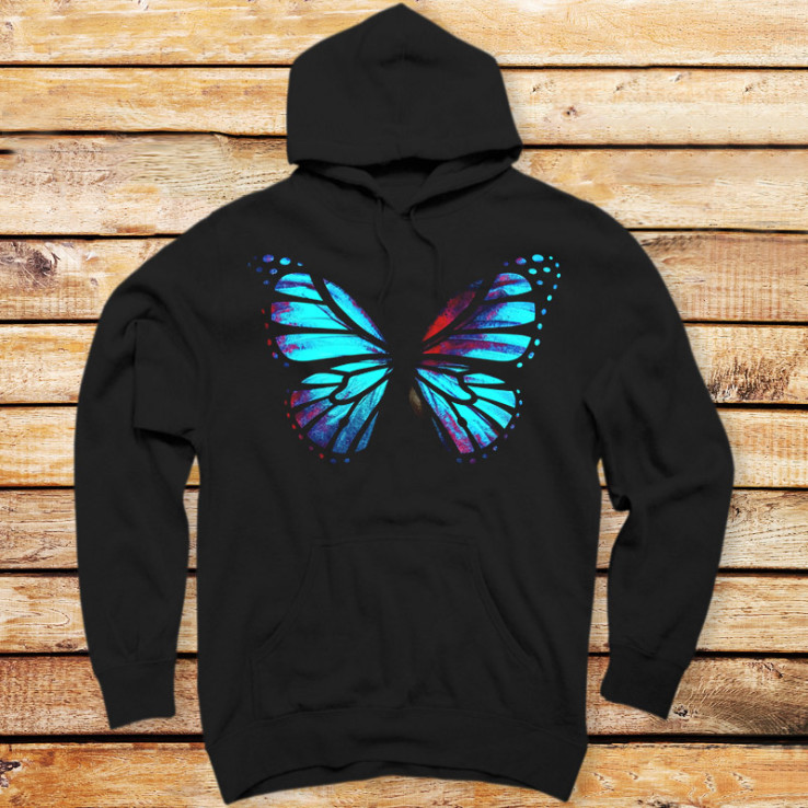 Blue Red Butterfly