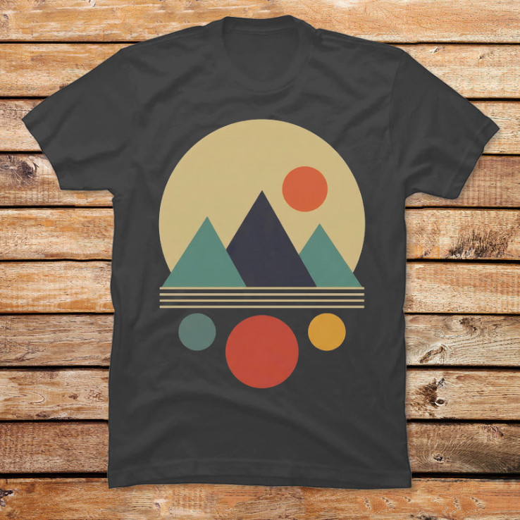 Retro Geo Landscape II