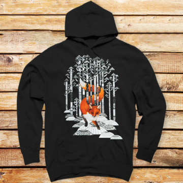 Fox Orange Winter Forest