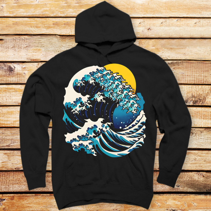 Great Wave Retro Sunset