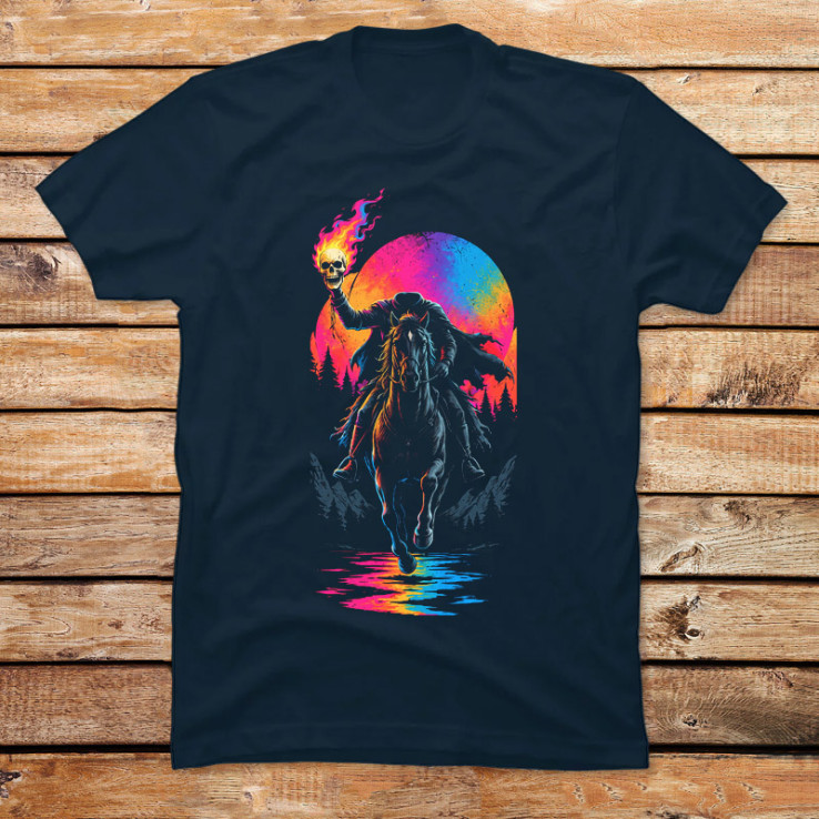 The Neon Headless Rider