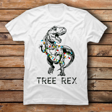 Christmas Dinosaur Tree Rex