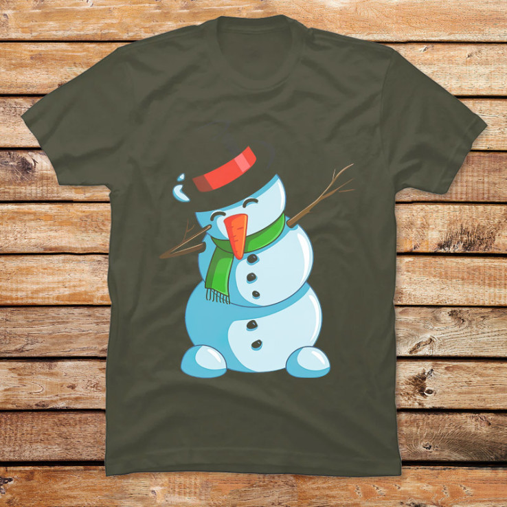 Christmas Dabbing Snowman