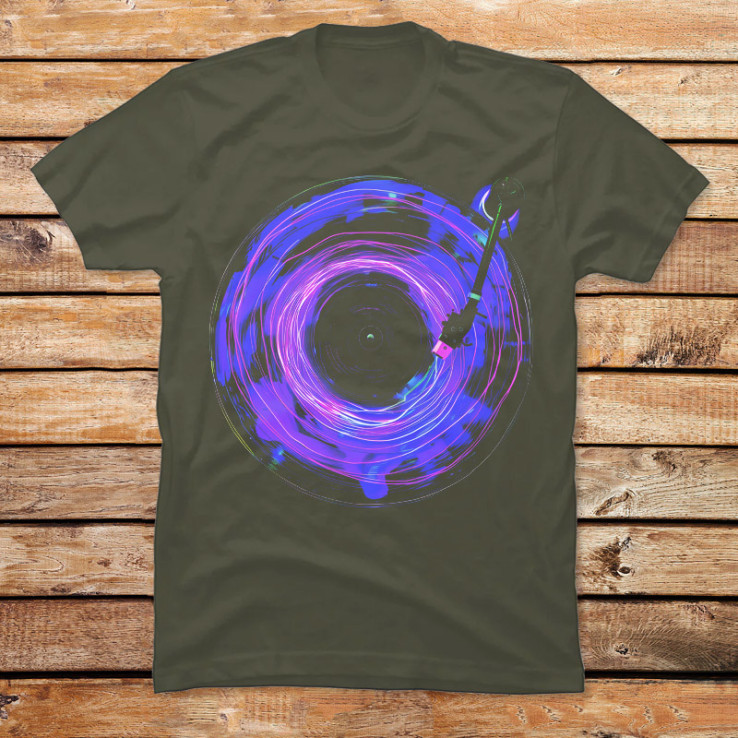 Spinning Vinyl Record on Turntable II