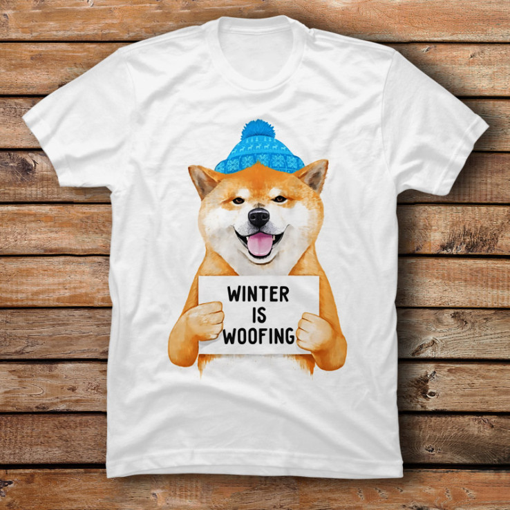 Winter Shiba Inu