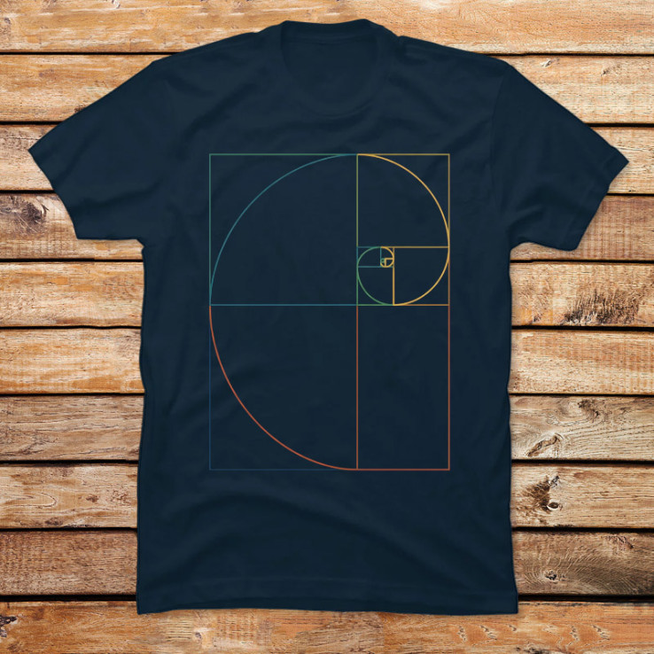 Fibonacci Spiral (Color)