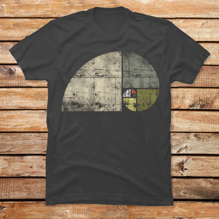 Distressed Fibonacci Spiral III
