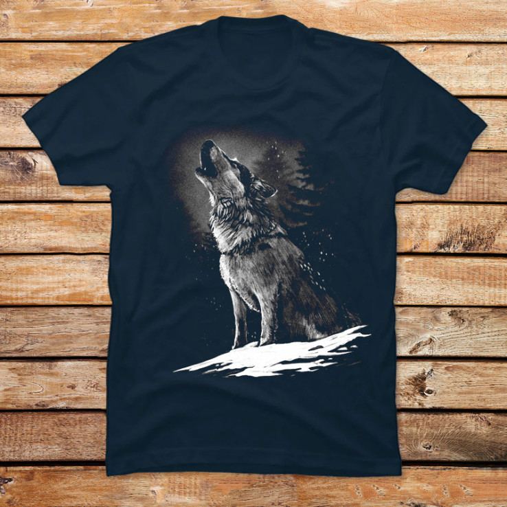 Wolf Monocrhome