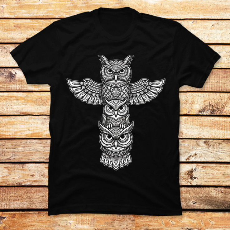 Tribal Totem Owls