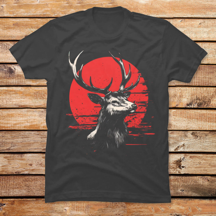 Red Moon Deer