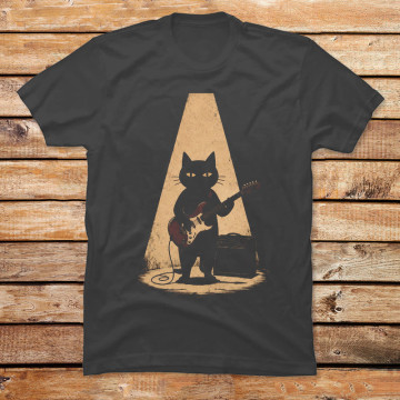 Midnight Guitar Cat