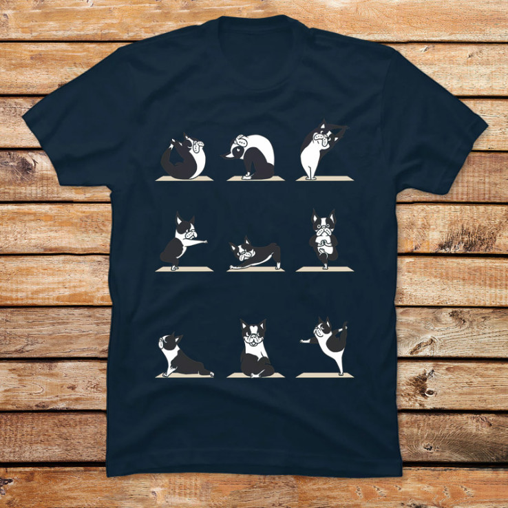 Boston Terriers Yoga