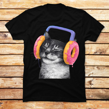 Cat with Headphones