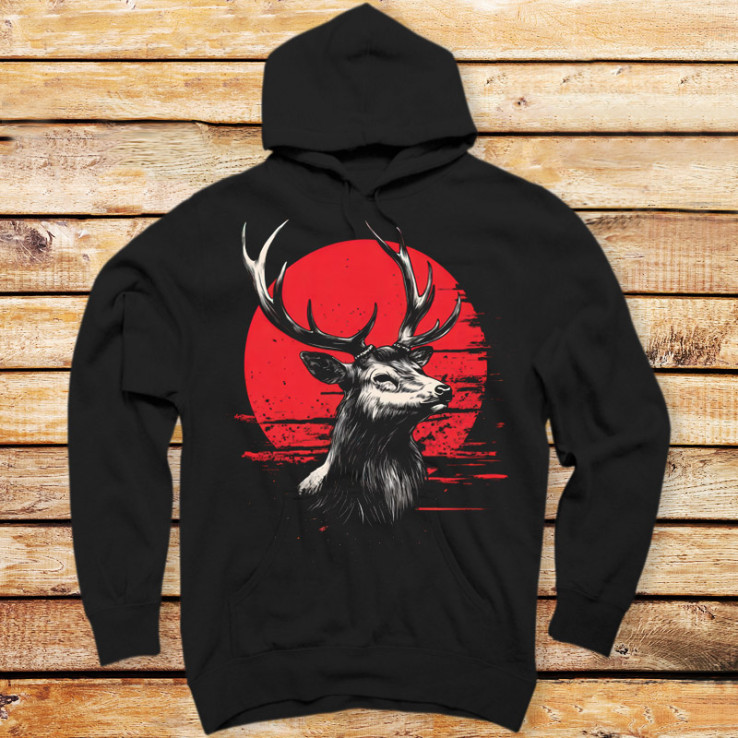 Red Moon Deer