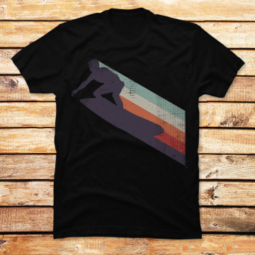 Vintage surfer streaks