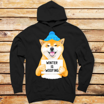 Winter Shiba Inu Is Woofing II