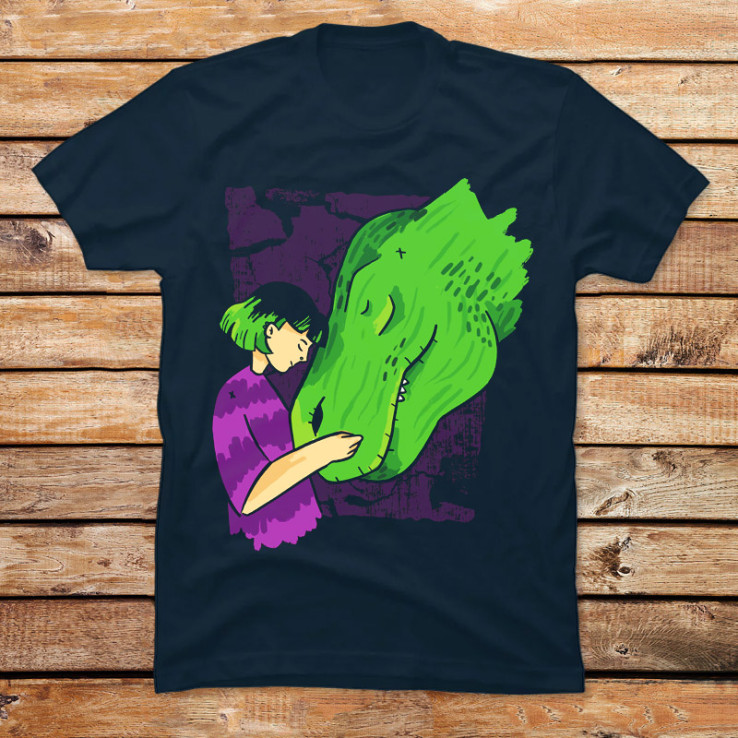 Girl And Her Dinosaur