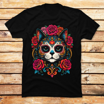 La Catrina's Feline Guardian