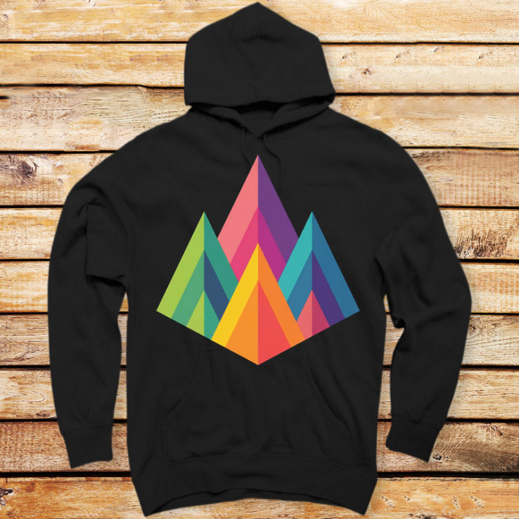 Colorful Mountain Peaks