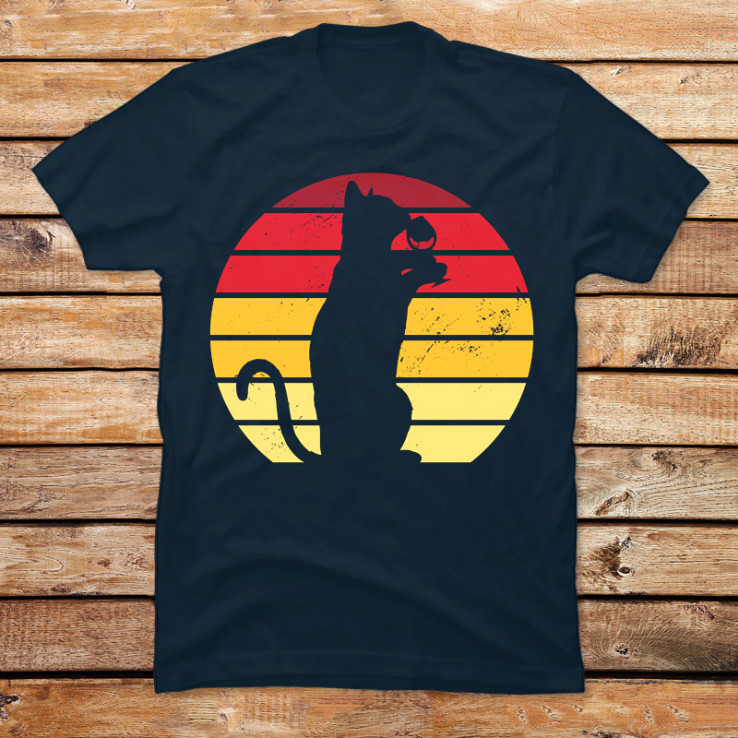 Cat Wine Sunset