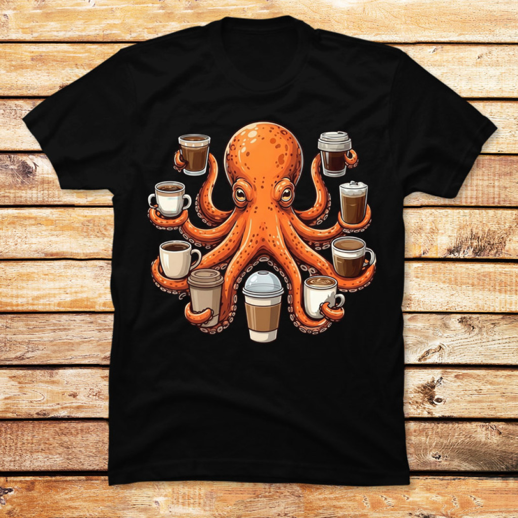 Μπλούζα Caffeine Octopus