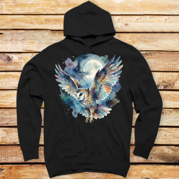 Watercolor Night Owl