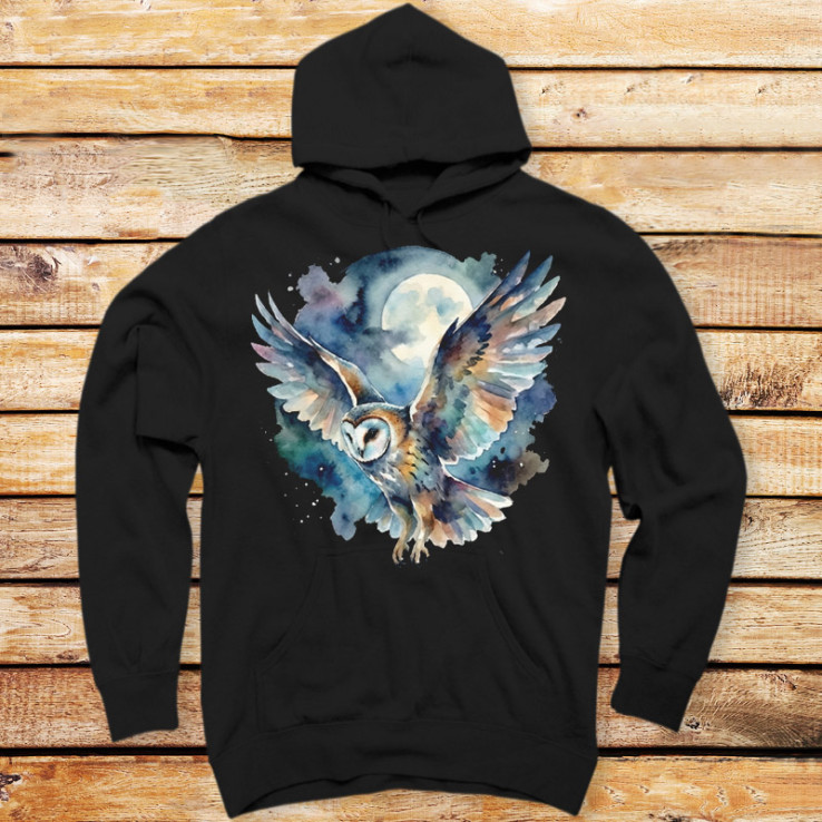 Watercolor Night Owl