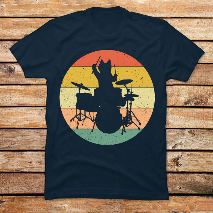 Drummer Cat Musician