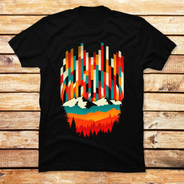 Sunset in Vertical Line