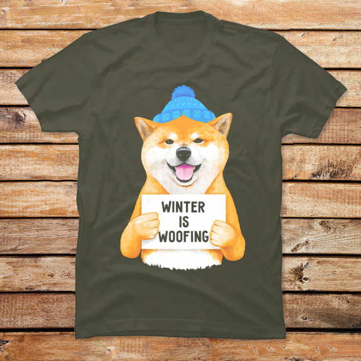 Winter Shiba Inu Is Woofing II